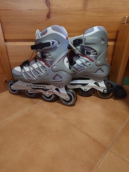 Salomon rullaluistimet koko 40 harmaa