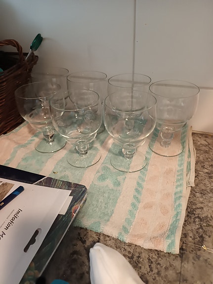 Viini/olut lasit 50-luku.