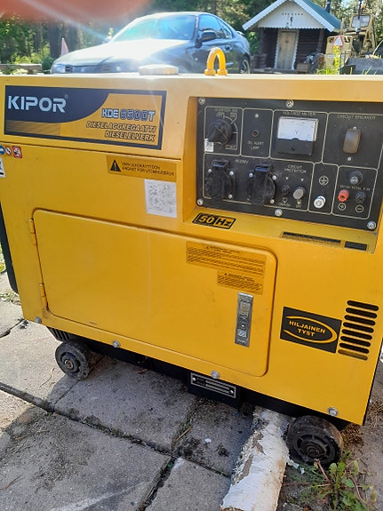 Kipor KDE 6500T aggregaatti 230v