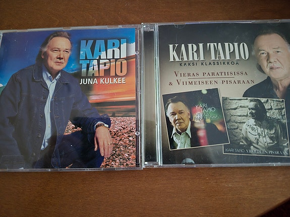 Kari Tapio CD-levyt Juna kulkee & tupla-cd Kaksi klassikkoa