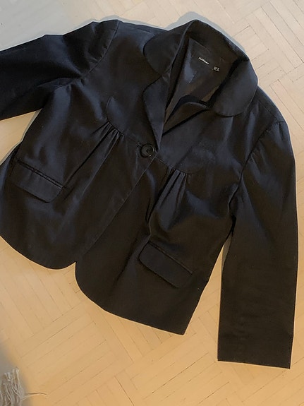 InWear naisten jakku koko 42 musta puuvilla