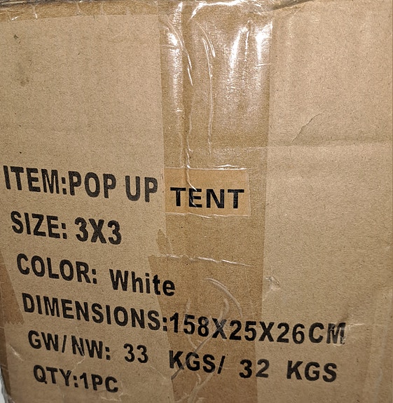 Pop up teltta,  msp