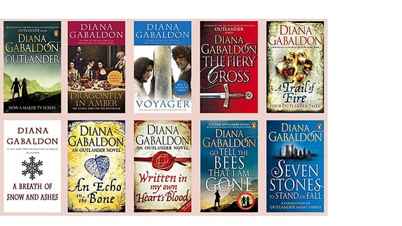 OUTLANDER kirjat englanniksi