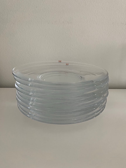 Iittala Verna - lasilautaset, design Kerttu Nurminen