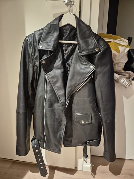 Miesten biker mallinen nahkatakki