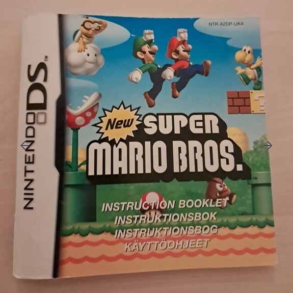 Nintendo DS New Super Mario Bros. (pelkkä ohjekirja)