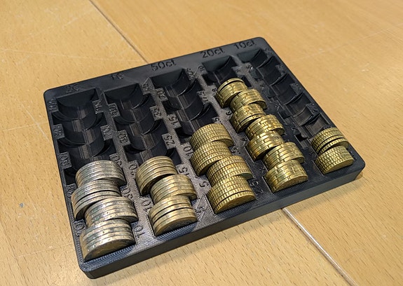 💰 Raha Renki – Eurokolikkojen laskenta- ja säilytysalusta (183 €)