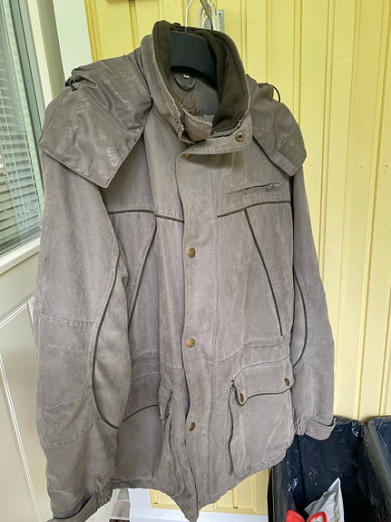 Vonkamies takki ja housut koko 50 harmaa