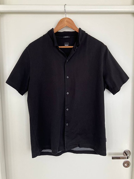 Hugo Boss Powel 11 Mercerised lyhythihainen kauluspaita
