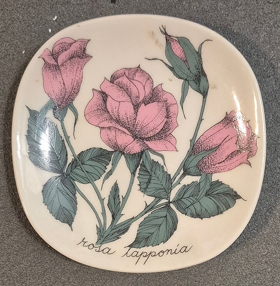 Arabia Rosa Lapponia lautanen