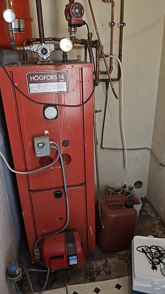 Högfors 14 öljykattila ja oilon poltin