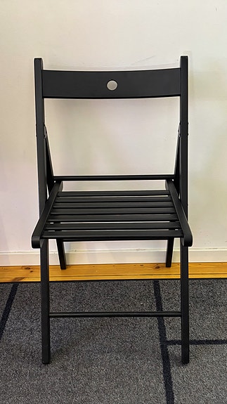 IKEA FRÖSVI klaffituoli taittotuoli terassituoli musta puinen tuoli black chair