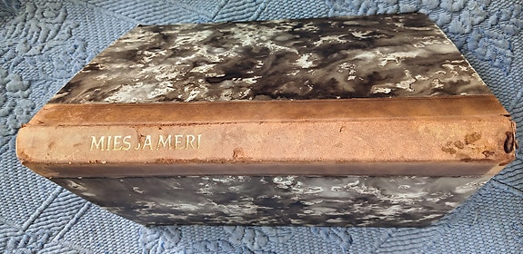 Mies ja meri Antti Wihuri ExLibris merkinnällä