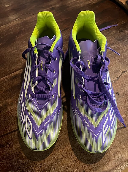 Adidas F50 jalkapallokengät koko 38 violetti–lime