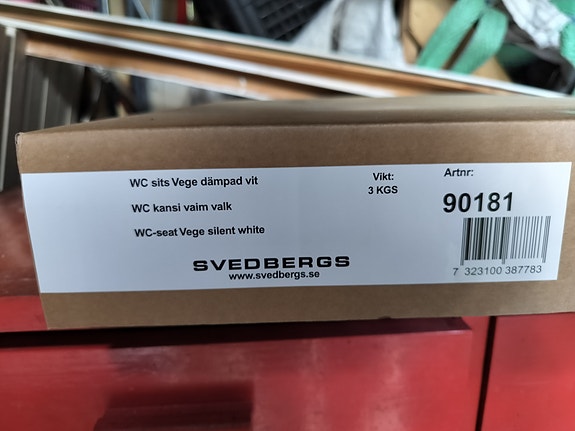 Svedbergs Vege wc-istuin soft close valkoinenn