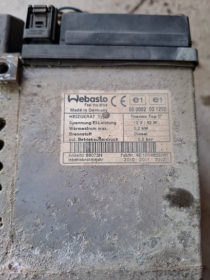 Webasto thermo top c 5,2kW + telestart T91/T100
