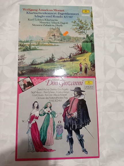 Klassinen LP-levyjen erä – Mozart, Don Giovanni, Shostakovich ym.