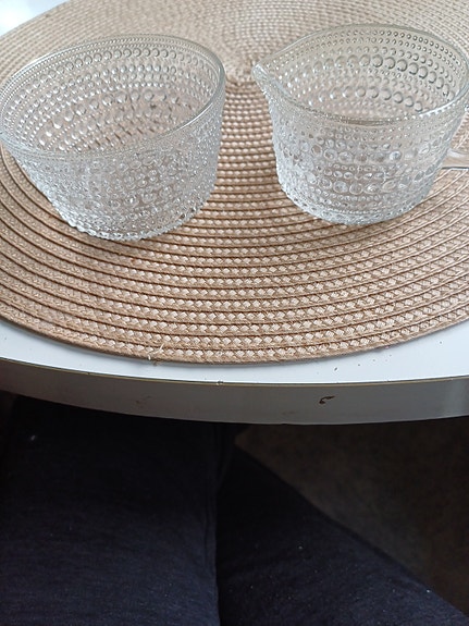 Iittala Kastehelmi lasikulhot kirkas