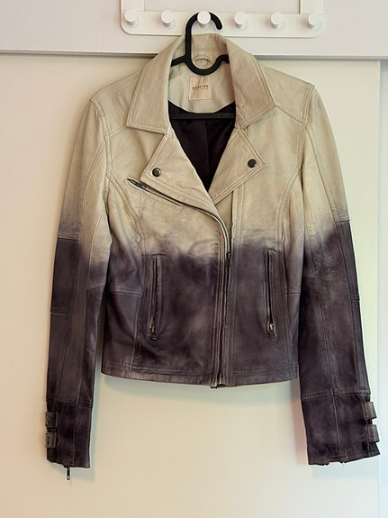 Selected Femme Jeans liukuvärjätty nahkatakki