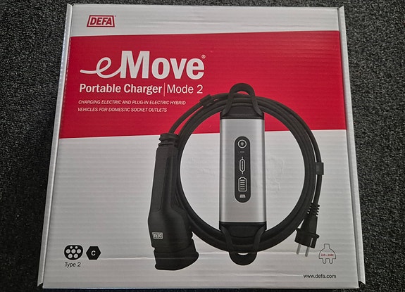 Defa eMove Mode 2 kannettava sähköauton laturi