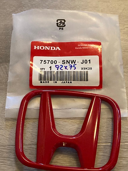 Honda Type R etumerkki 92x75mm