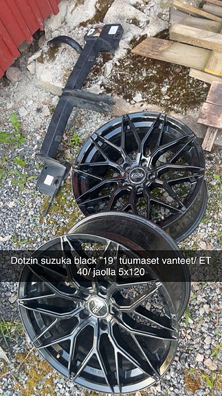 Dotz Suzuka Black vanteet, 2kpl