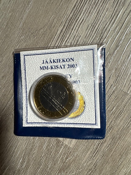 Jääkiekon MM-kisat 2003 5 euro juhlaraha