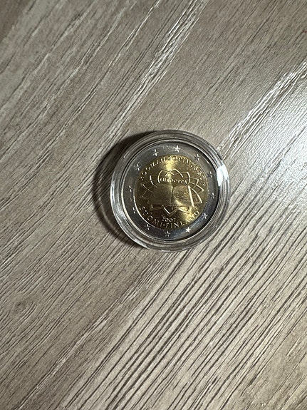 2 EURO 2007 ROOMAN SOPIMUS ( PROOF ) KAPSELISSA