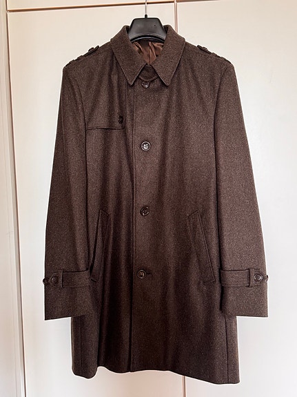 Miesten Turo pitkä takki XL WOOL and CASHMERE