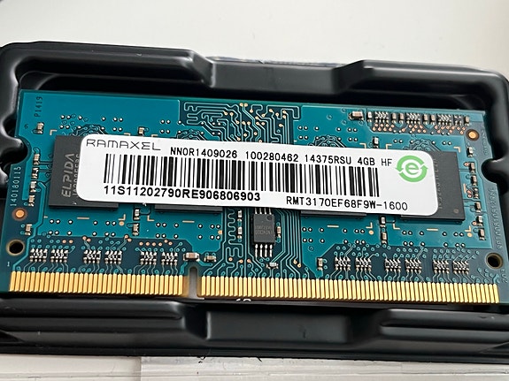Ramaxel 4GB DDR3-1600 SODIMM kannettavan muisti RMT3170EF68F9W-1600