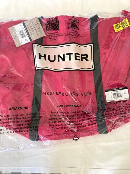 Uusi Hunter Original Nylon Tote laukku bright pink