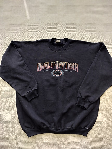 Miesten musta Harley-Davidson college