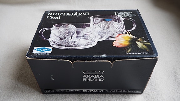 PIONI sokerikki+kermakko, alkuper. laat., ARABIA / NUUTAJÄRVI