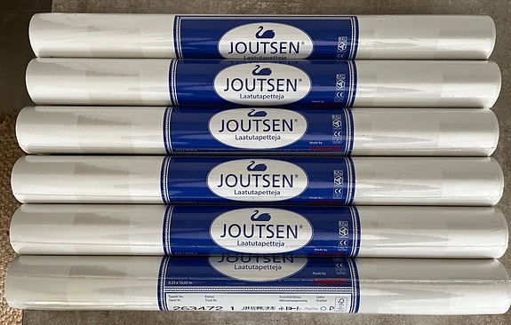 Joutsen Laatutapetti tapettirullat valkoinen