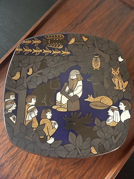 Arabia Kalevala 150v juhlavuoden lautanen