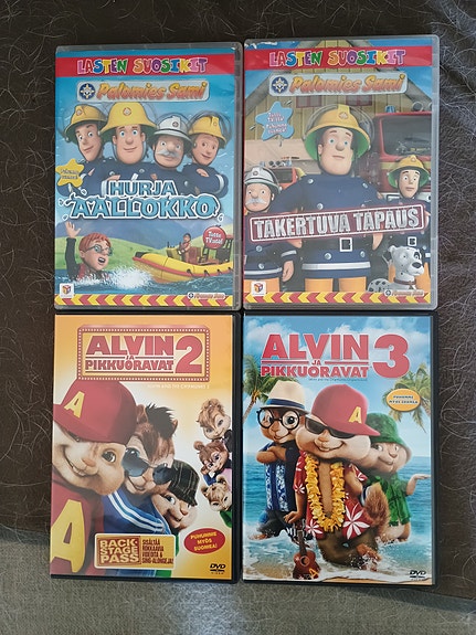 Lasten DVD elokuvia