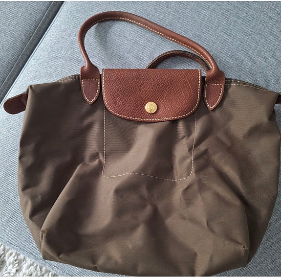 Longchamp kangaslaukku oliivin vihreä  naiset