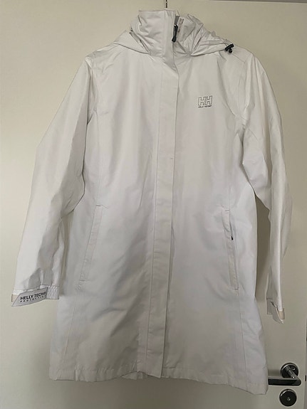 Helly Hansen pitkä takki M valkoinen