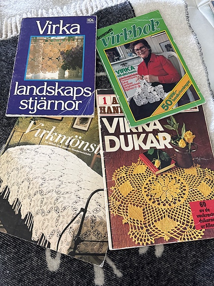 Virkkaus ohje kirjat ruotsiksi