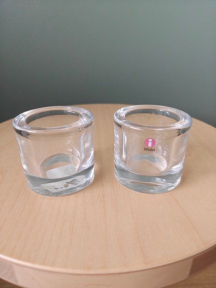 Iittala Kivi tuikkukippo kirkas 2kpl
