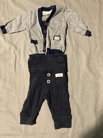 Newbie vauvan asusetti koko 50 sininen unisex