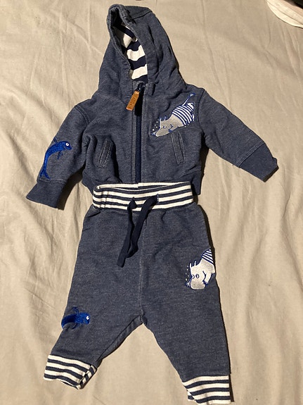 Muumi vauvan asusetti koko 56 sininen unisex