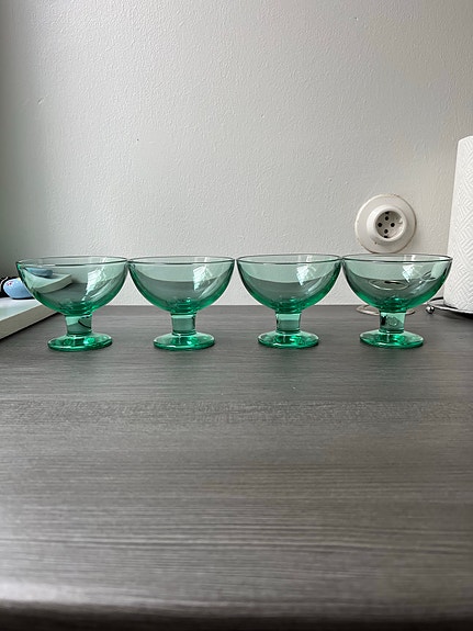 Iittala verna jälkiruokakulho, vihreä 4kpl