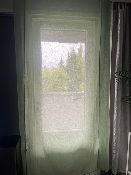 Rusta Kotikulta verho vihreä polyesteri