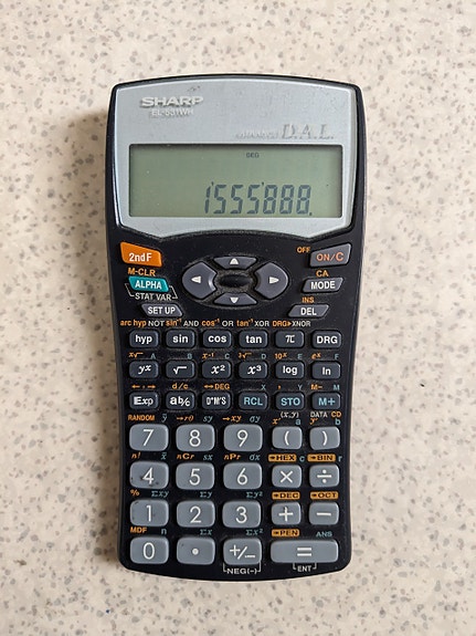 Sharp EL-531WH Tieteellinen Laskin