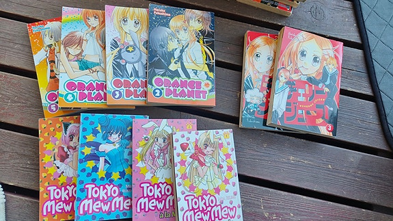 Cherry Juice, Tokyo Mew Mew ja Orange Planet manga-kirjat