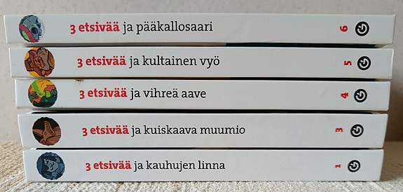 3 etsivää kirjat ( 5 kpl )/Robert Arthur