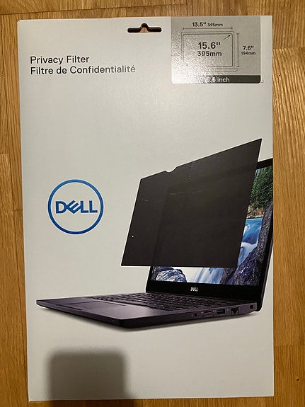Dell kannettavan tietokoneen yksityisyyssuojakalvo 15,6" Privacy Filter