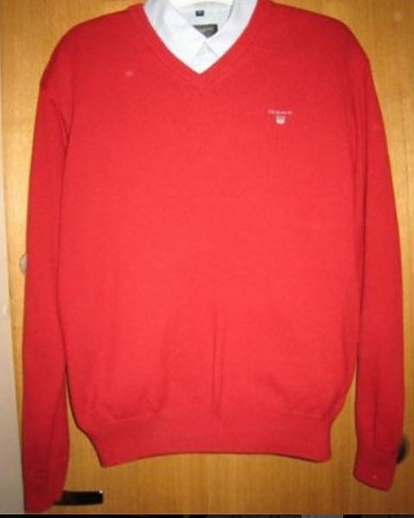 GANT punainen neule koko XL/XXL  ka-ka 61 cm + jousto, pit 70 cm
