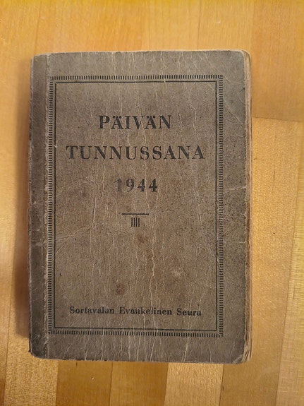 Päivän tunnussana 1944